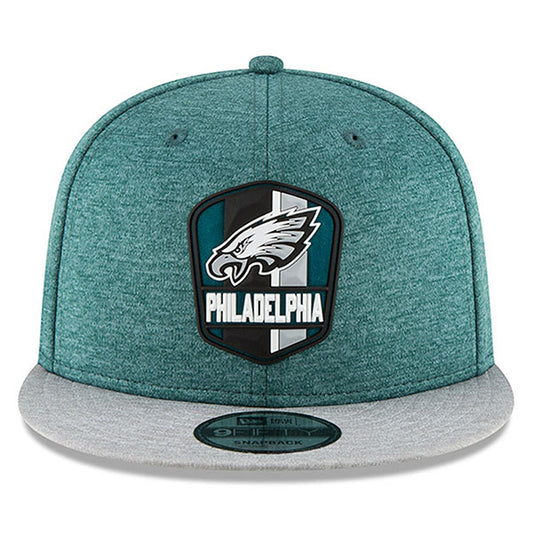 Philadelphia Eagles New Era 2018 NFL Sideline Road Official 9Fifty Snapback Hat