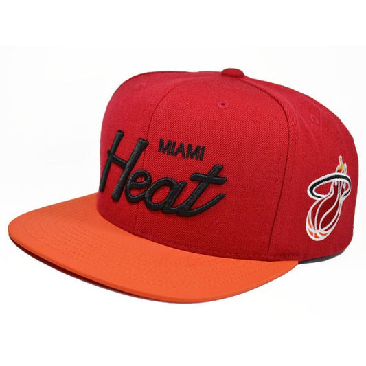 Miami Heat REFLECTIVE BRIM SNAPBACK Mitchell & Ness NBA Hat