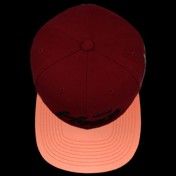 Miami Heat REFLECTIVE BRIM SNAPBACK Mitchell & Ness NBA Hat