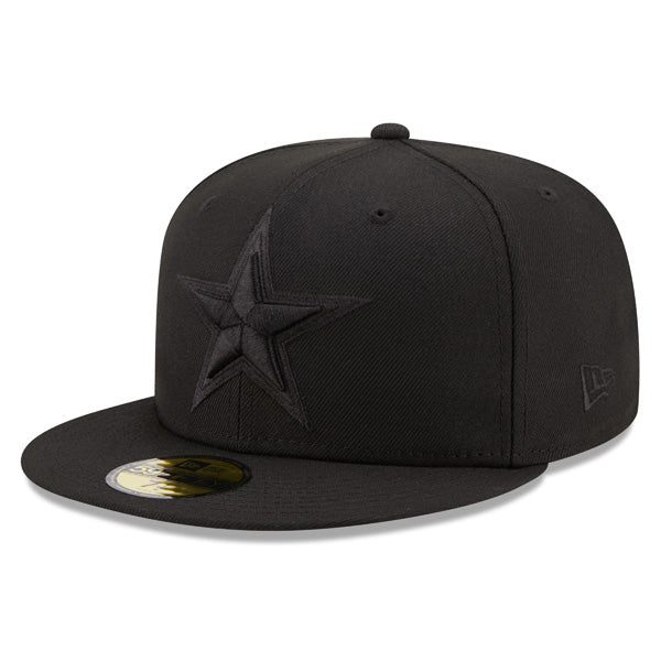 Dallas Cowboys Black on Black BOB Exclusive New Era 59Fifty Fitted Hat