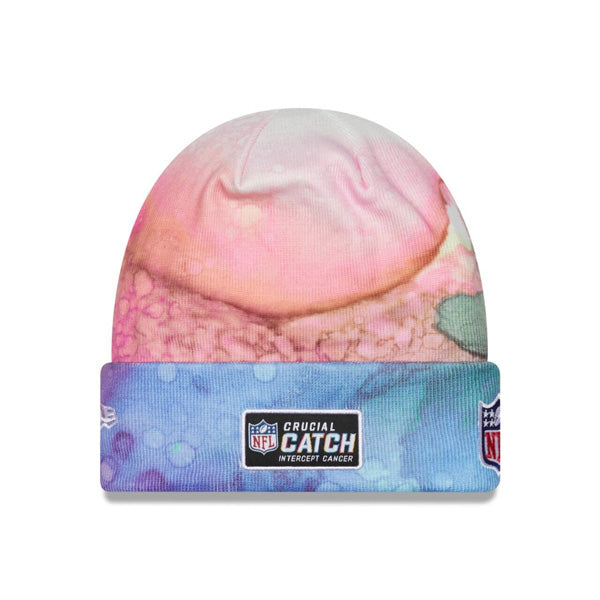 Washington Commanders New Era 2022 NFL Crucial Catch Knit Hat - Pink