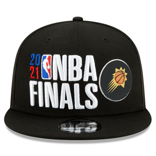 Phoenix Suns New Era 2021 NBA Finals Bound Official Locker Room 9FIFTY Snapback Adjustable Hat - Black