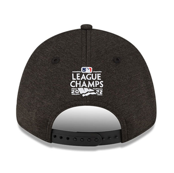 Houston Astros New Era 2022 American League Champions Locker Room 9FORTY Adjustable Hat - Black
