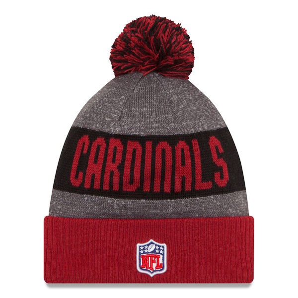 Arizona Cardinals New Era 2016 NFL On-Field SPORT KNIT Cuffed Pom Hat