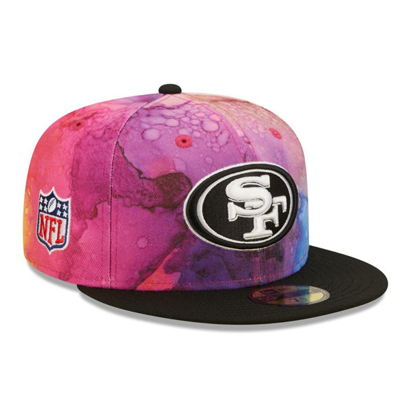 San Francisco New Era 2022 NFL Crucial Catch 59FIFTY Fitted Hat - Pink/Black