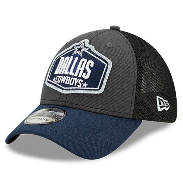 Dallas Cowboys New Era 2021 NFL Draft Trucker 39THIRTY Flex Hat