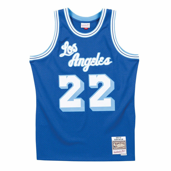 Elgin Baylor Los Angeles Lakers 1971-72 Mitchell & Ness HWC Swingman Jersey - Blue