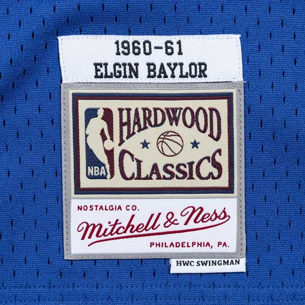 Elgin Baylor Los Angeles Lakers 1971-72 Mitchell & Ness HWC Swingman Jersey - Blue