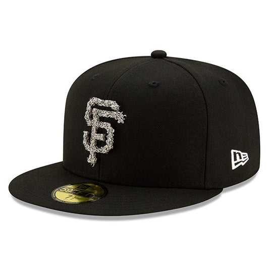 San Francisco Giants New Era Metal Melt 59FIFTY Fitted Hat - Black