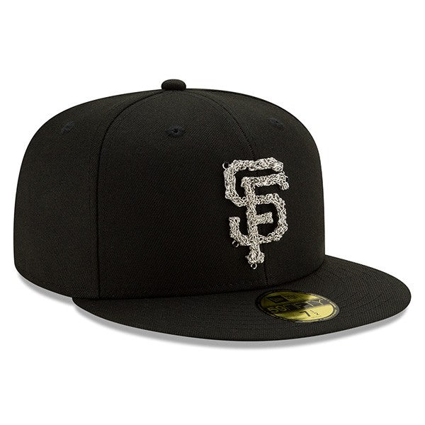 San Francisco Giants New Era Metal Melt 59FIFTY Fitted Hat - Black