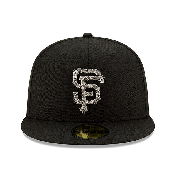 San Francisco Giants New Era Metal Melt 59FIFTY Fitted Hat - Black