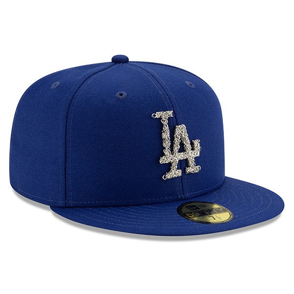 Los Angeles Dodgers New Era Metal Melt 59FIFTY Fitted Hat - Royal