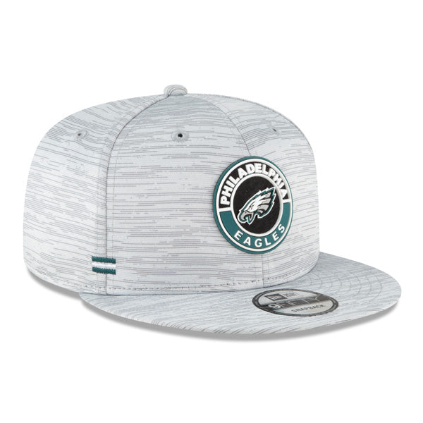 Philadelphia Eagles New Era 2020 NFL Sideline Official 9FIFTY Snapback Hat - Gray