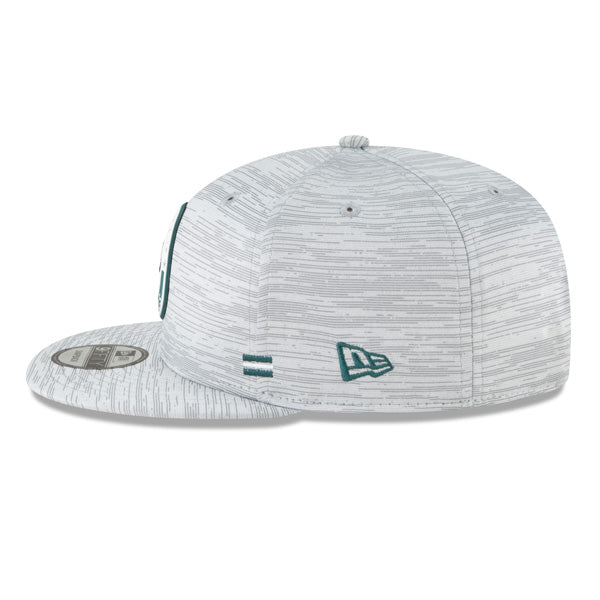 Philadelphia Eagles New Era 2020 NFL Sideline Official 9FIFTY Snapback Hat - Gray