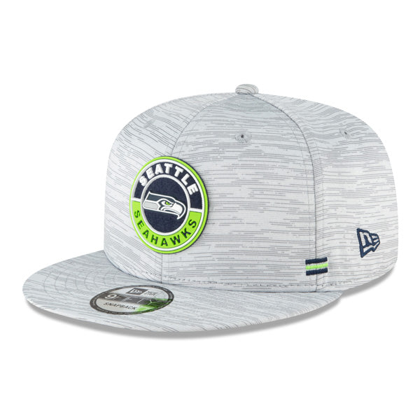 Seattle Seahawks New Era 2020 NFL Sideline Official 9FIFTY Snapback Hat - Gray