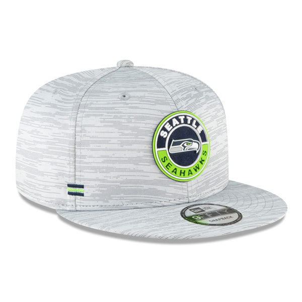 Seattle Seahawks New Era 2020 NFL Sideline Official 9FIFTY Snapback Hat - Gray