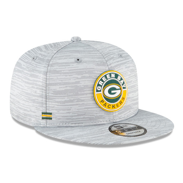 Green Bay Packers New Era 2020 NFL Sideline Official 9FIFTY Snapback Hat - Gray