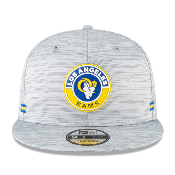 Los Angeles Rams New Era 2020 NFL Sideline Official 9FIFTY Snapback Hat - Gray