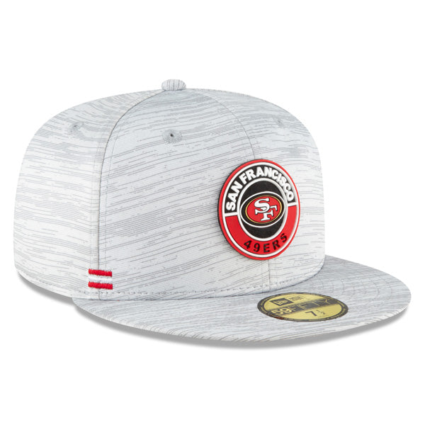 San Francisco 49ers New Era 2020 NFL Official Sideline 59FIFTY Fitted Hat - Gray