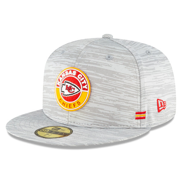 Kansas City Chiefs New Era 2020 NFL Official Sideline 59FIFTY Fitted Hat - Gray