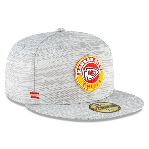 Kansas City Chiefs New Era 2020 NFL Official Sideline 59FIFTY Fitted Hat - Gray