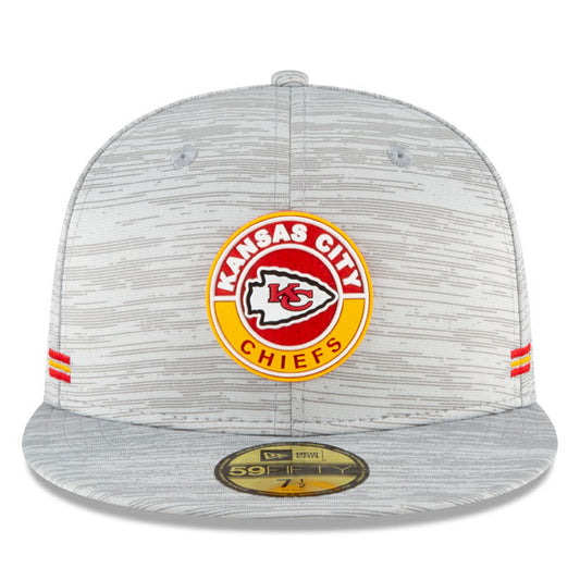 Kansas City Chiefs New Era 2020 NFL Official Sideline 59FIFTY Fitted Hat - Gray