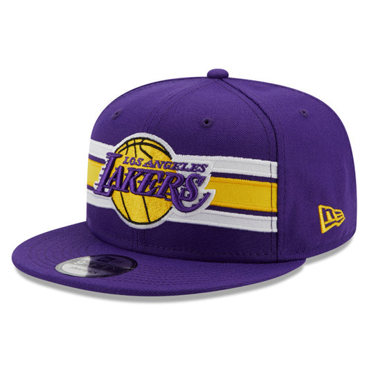 Los Angeles Lakers New Era NBA THROWBACK STRIKE 9Fifty Snapback Hat - Purple