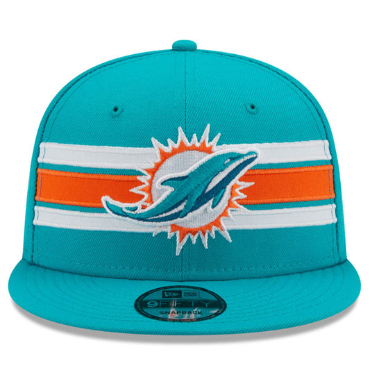 Miami Dolphins New Era NFL THROWBACK STRIKE 9Fifty Snapback Hat - Aqua