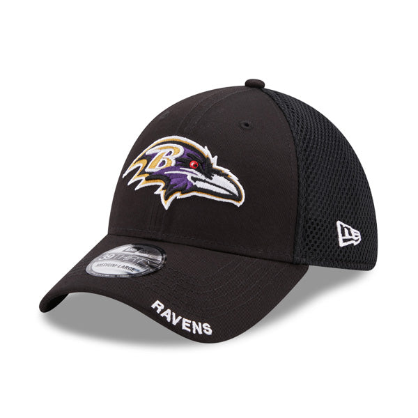 Baltimore Ravens NFL New Era Classic NEO 39THIRTY Flex Hat - Black