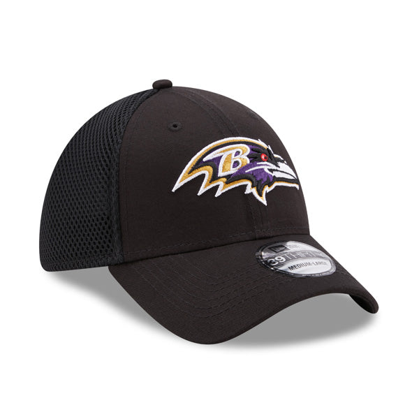 Baltimore Ravens NFL New Era Classic NEO 39THIRTY Flex Hat - Black