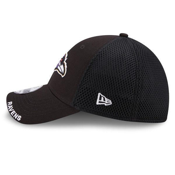Baltimore Ravens NFL New Era Classic NEO 39THIRTY Flex Hat - Black