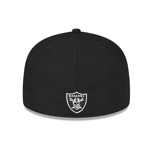 Las Vegas Raiders New Era SUPER PIN-HIT 59FIFTY Fitted Hat - Black/Silver