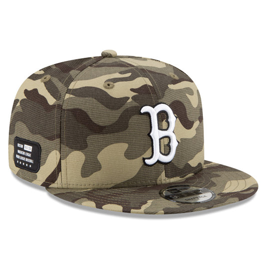 Boston Red Sox New Era 2021 Armed Forces Day 9FIFTY Snapback Hat - Camo