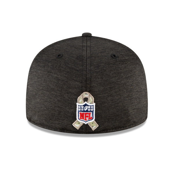 Pittsburgh Steelers NFL New Era 2020 Salute to Service 59FIFTY Fitted Hat - Heather Black