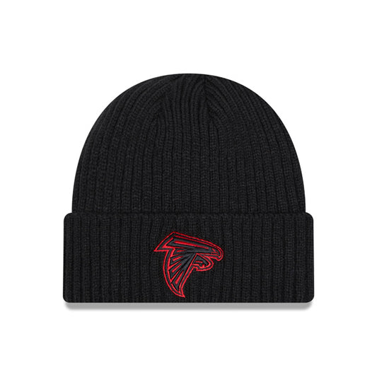 Atlanta Falcons New Era NFL Core Classic Pop Cuffed Knit Hat - Black