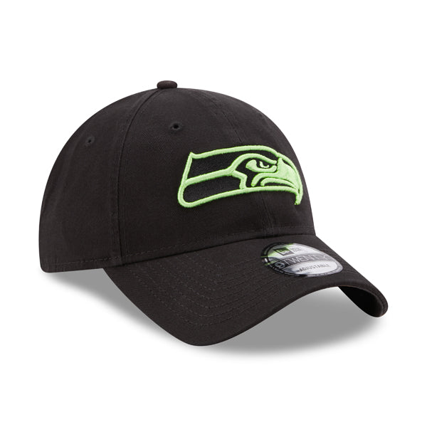 Seattle Seahawks Team New Era Core Classic 9TWENTY Adjustable Hat – Black