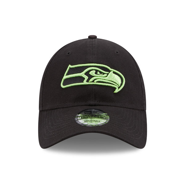 Seattle Seahawks Team New Era Core Classic 9TWENTY Adjustable Hat – Black