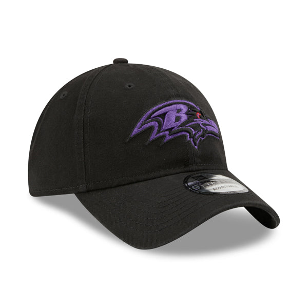 Baltimore Ravens Team New Era Core Classic 9TWENTY Adjustable Hat – Black