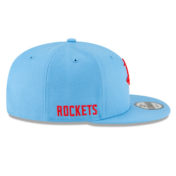 Houston Rockets New Era 2021 City Edition Alternate 9FIFTY Snapback Hat -Sky/Red