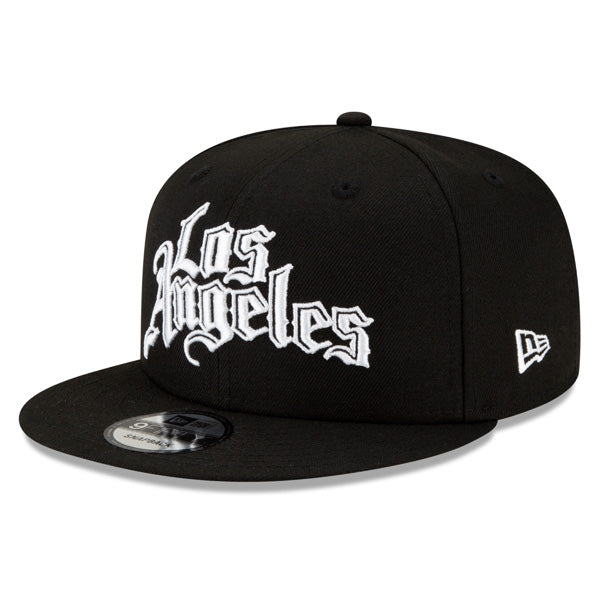 Los Angeles Clippers New Era 2021 City Edition Primary 9FIFTY Snapback Hat -Black/White