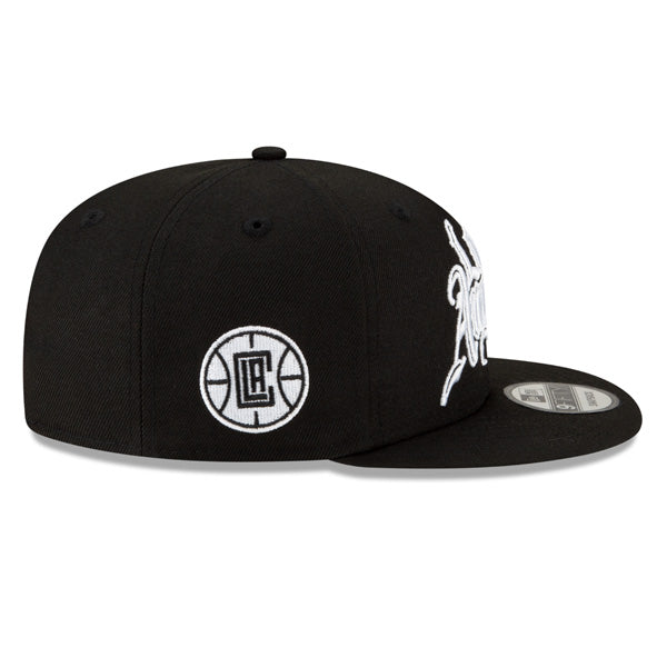 Los Angeles Clippers New Era 2021 City Edition Primary 9FIFTY Snapback Hat -Black/White