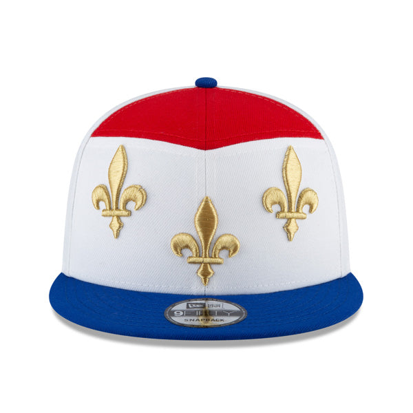 New Orleans Pelicans New Era 2021 City Edition Primary 9FIFTY Snapback Hat - White/Royal