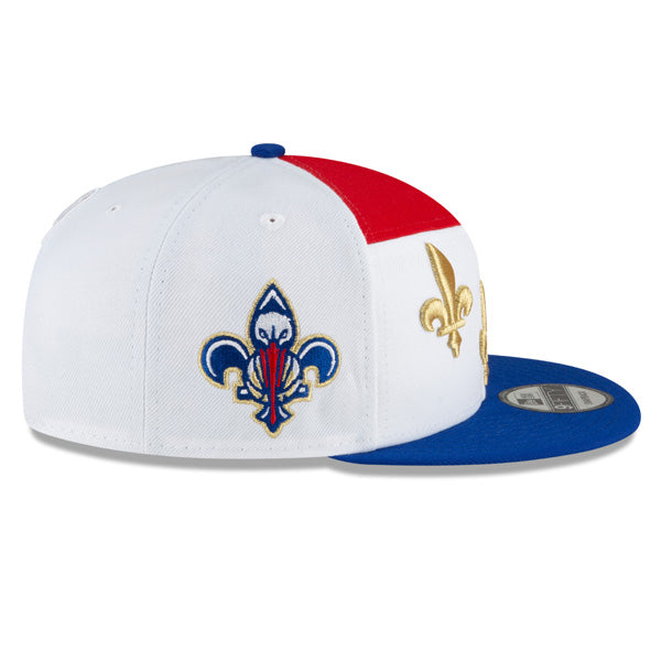New Orleans Pelicans New Era 2021 City Edition Primary 9FIFTY Snapback Hat - White/Royal