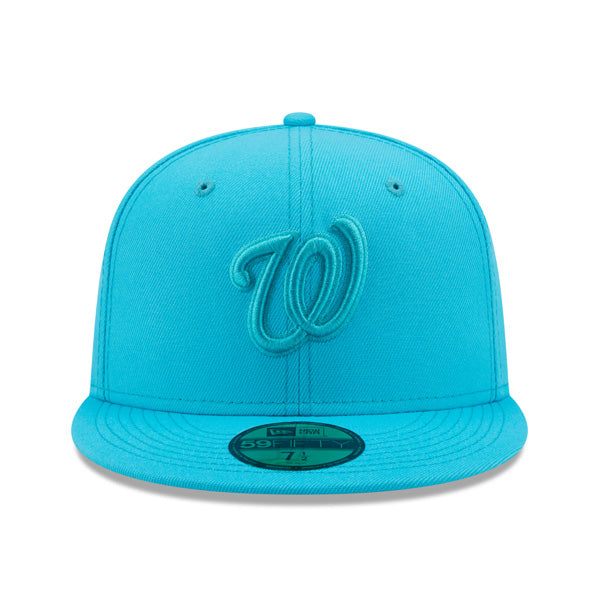 Washington Nationals New Era AQUA BLUE Fitted 59Fifty MLB Hat
