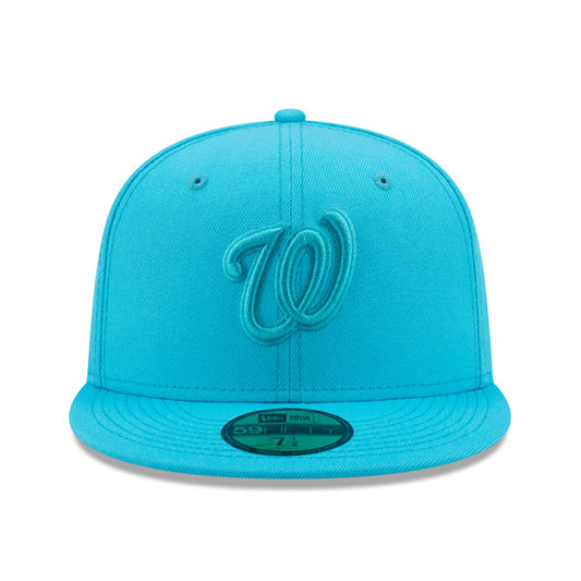 Washington Nationals New Era AQUA BLUE Fitted 59Fifty MLB Hat
