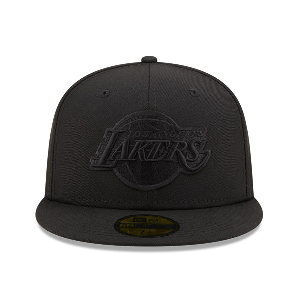 Los Angeles Lakers New Era BOB Black on Black Fitted 59Fifty NBA Hat