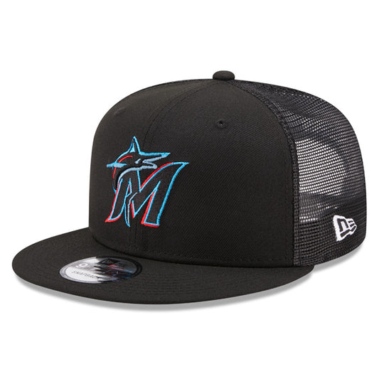 Miami Marlins New Era MLB CLASSIC TRUCKER 9Fifty Snapback Mesh Hat