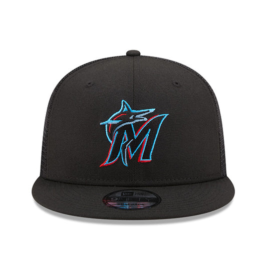 Miami Marlins New Era MLB CLASSIC TRUCKER 9Fifty Snapback Mesh Hat