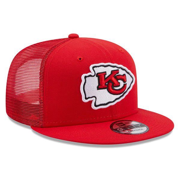 Kansas City Chiefs New Era NFL CLASSIC TRUCKER 9Fifty Snapback Mesh Hat