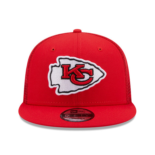 Kansas City Chiefs New Era NFL CLASSIC TRUCKER 9Fifty Snapback Mesh Hat